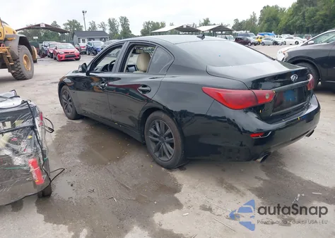 2017 Infiniti Q50 3.0T Premium из США, поврежденный, VIN JN1EV7ARXHM831459